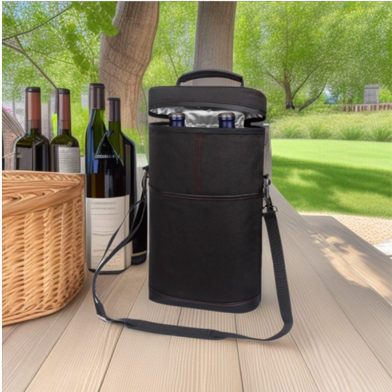 Wine Beer Holder - 휴대용 야외 와인 쿨러 가방, 750ml