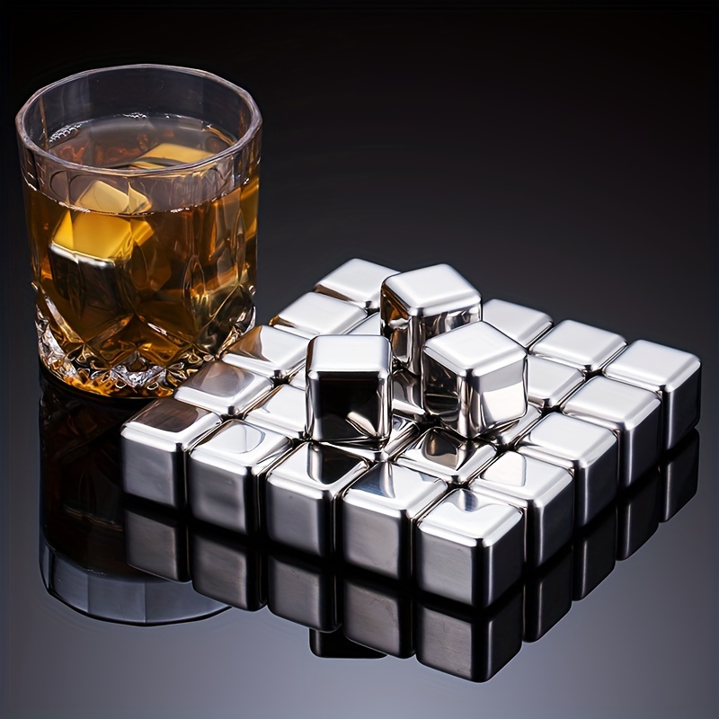위스키 냉각 돌 얼음 맥주를 마시는 스테인레스 스틸 재 - Whiskey Stone Set 리뷰 및 가격