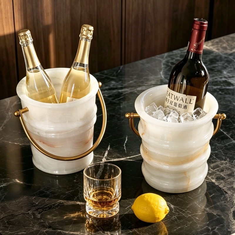 대리석 아이스 버킷 바웨어 칠러 버킷 휴대용 와인 음료 - Wine Beer Holder 리뷰 및 가격