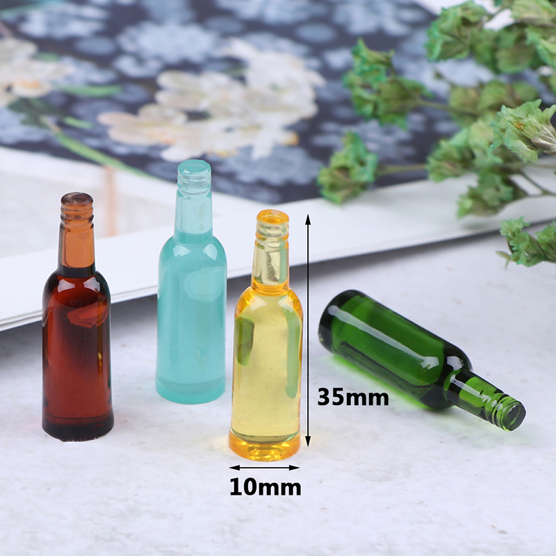 6개 1:12 인형의 집 미니어처 맥주 와인 음료 병  - Wine In Beer Bottle 리뷰 및 가격
