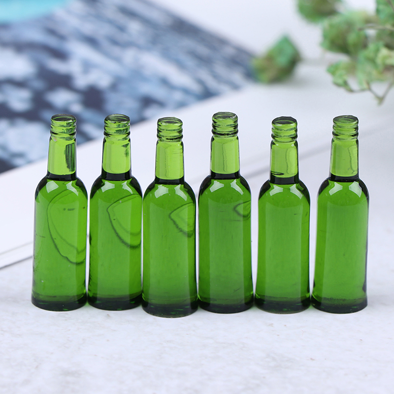 6개 1:12 인형의 집 미니어처 맥주 와인 음료 병  - Wine In Beer Bottle 리뷰 및 가격