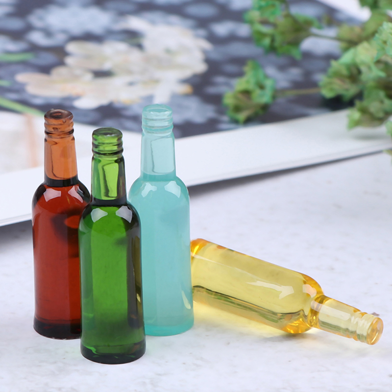 6개 1:12 인형의 집 미니어처 맥주 와인 음료 병  - Wine In Beer Bottle 리뷰 및 가격