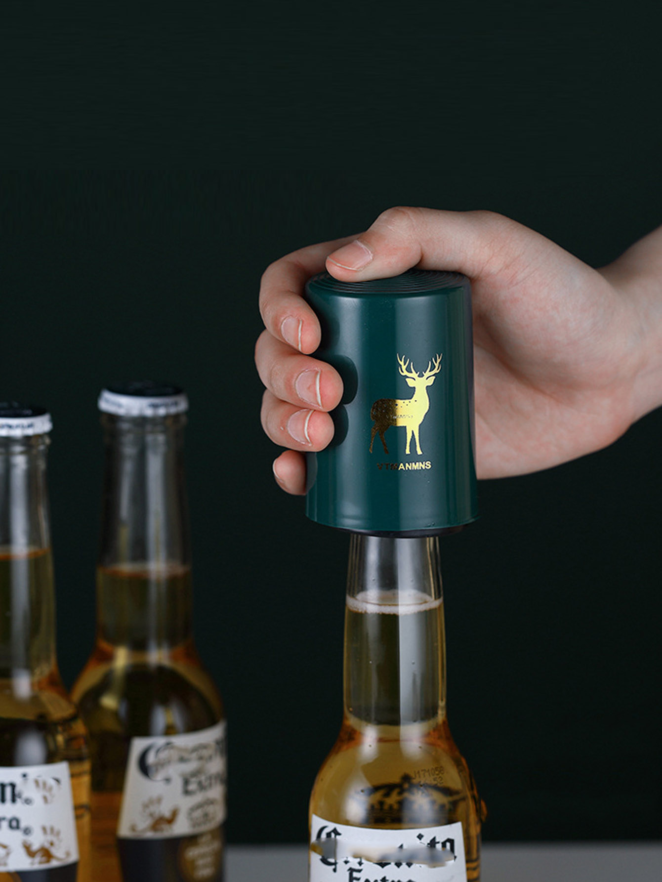 자동 맥주 병따개 스테인리스 스틸 프레스 뚜껑 맥주 코 - Wine In Beer Bottle 리뷰 및 가격