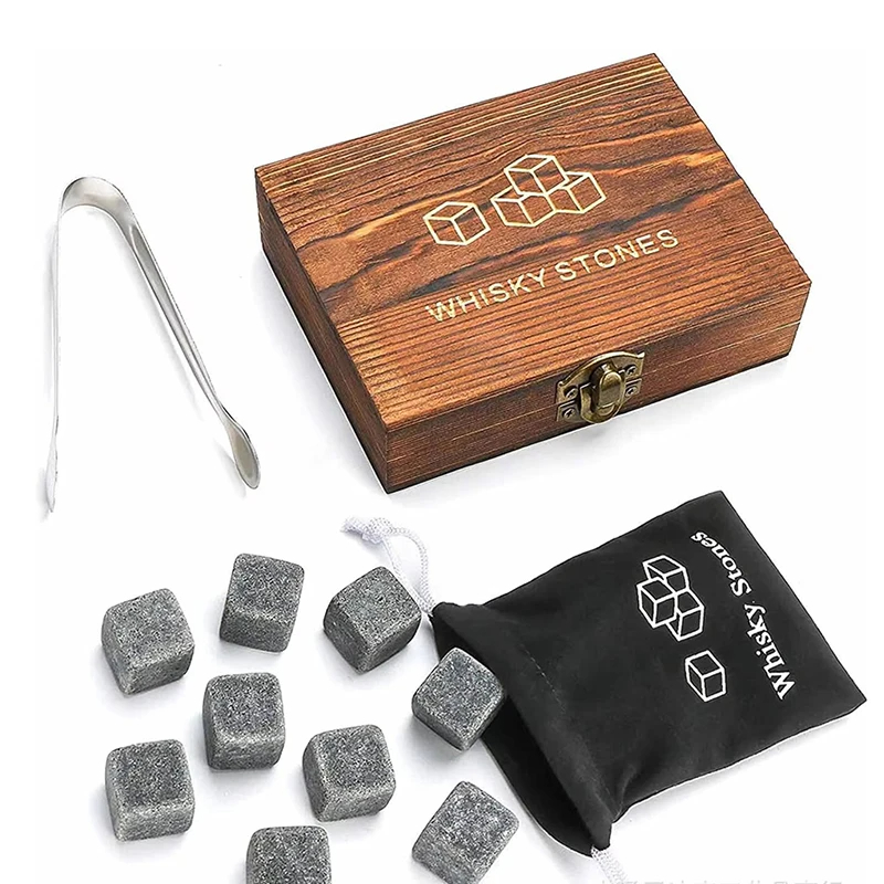 위스키 스톤 선물 세트 9개 천연 화강암 위스키 칠링  - Whiskey Stone Set 리뷰 및 가격