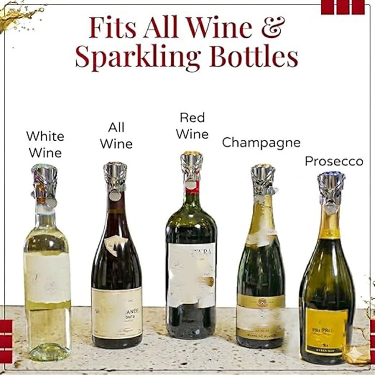 (A02R] 2개입 와인 스토퍼 & 샴페인 스토퍼, 거 - Wine & Beer Emporium 리뷰 및 가격