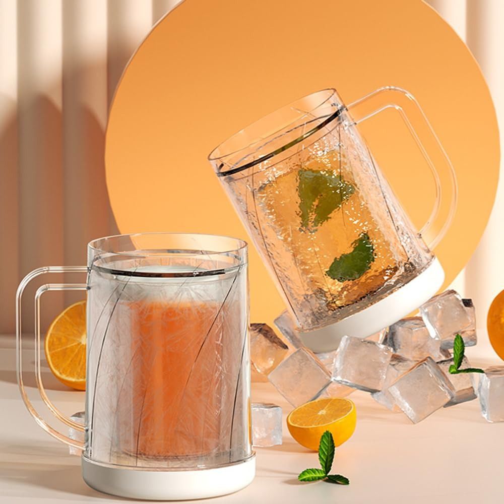 손잡이가 있는 가정용 액체 냉장고 냉동컵 여름용 PET - Wine Beer Glass 리뷰 및 가격